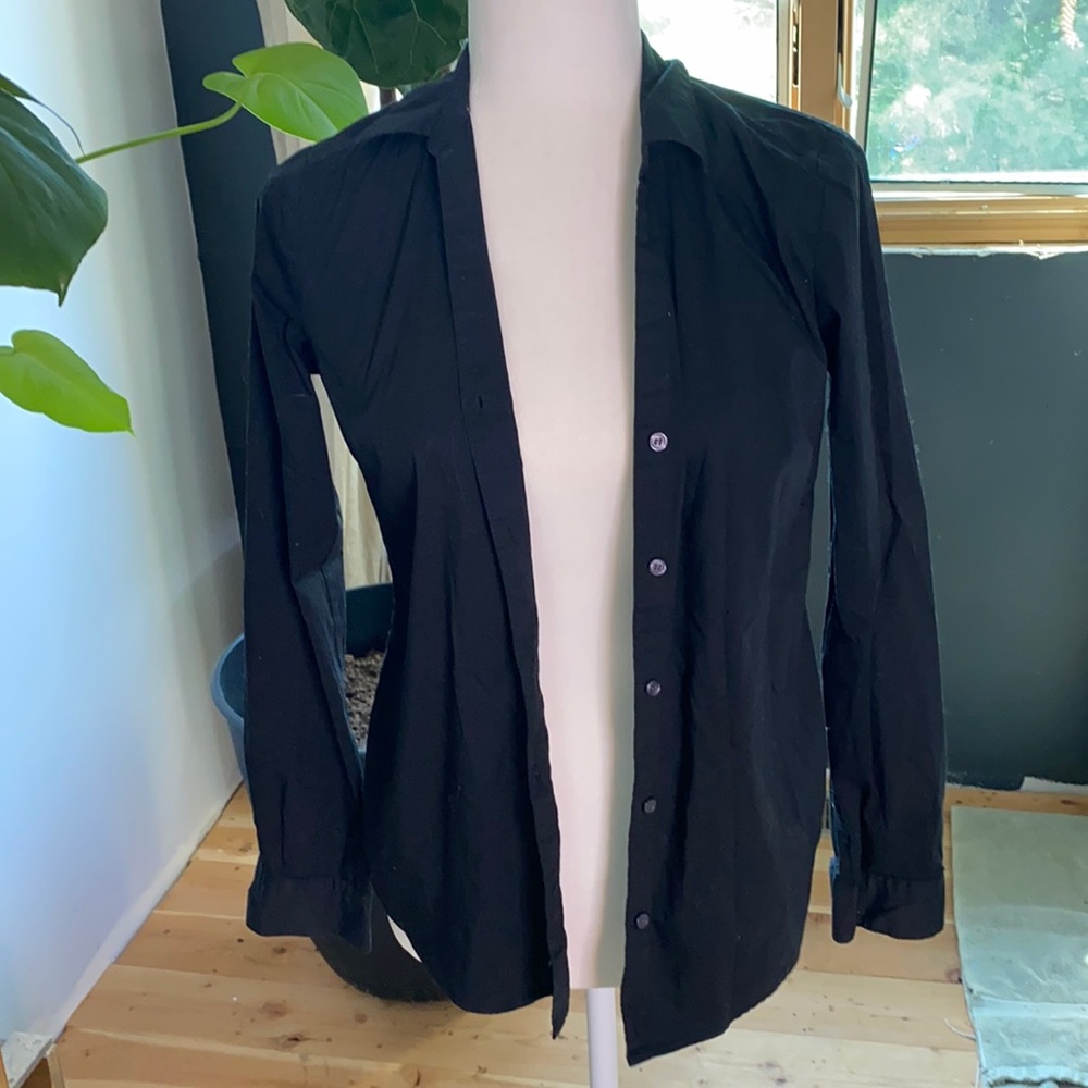 Black button up shirt
